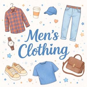 Scroll Under For All Men’s Clothing💙